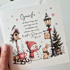 Weihnachtskarte Dankbarkeit