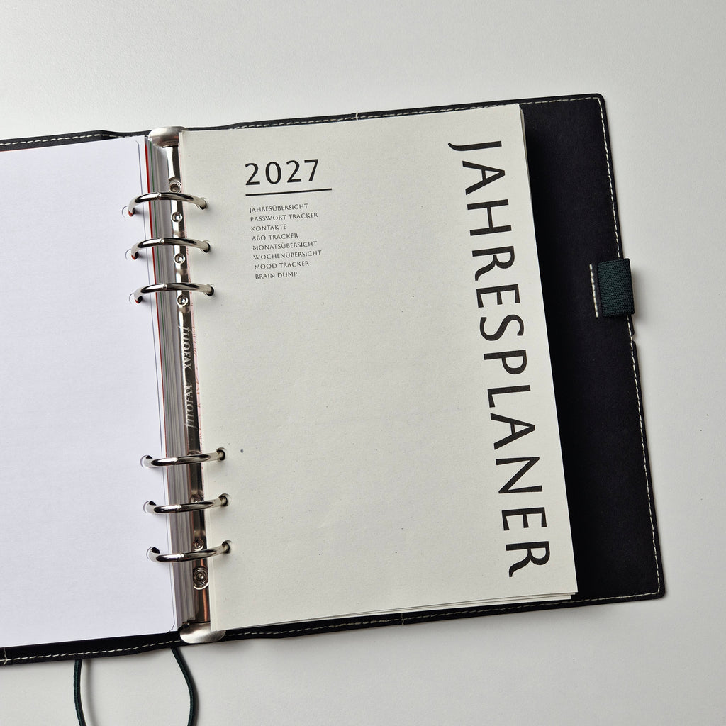 2027 Nachfüllblätter Jahresplaner für Discbücher oder Ringplaner