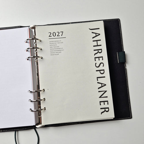 2027 Nachfüllblätter Jahresplaner für Discbücher oder Ringplaner