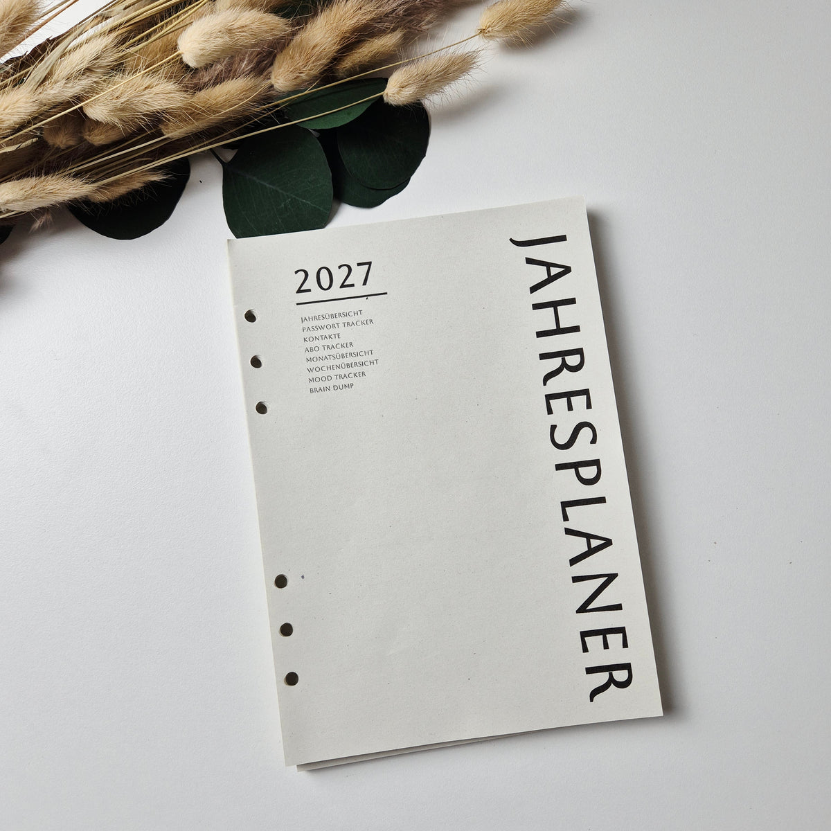 2027 Nachfüllblätter Jahresplaner für Discbücher oder Ringplaner