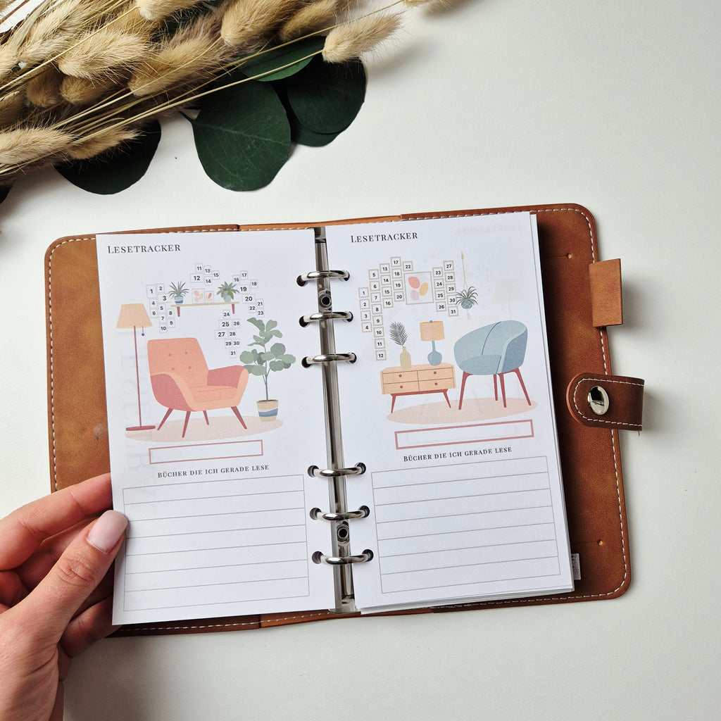 Boho Lesetracker Einlagen