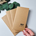 Jahresplaner 2027 – Wochenkalender in 2 Heften | A5 oder Standard Traveller’s Journal