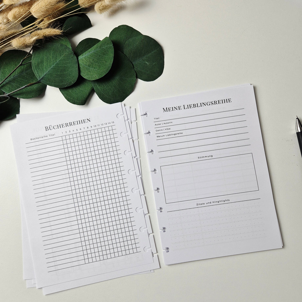 A5 Lesejournal Bundle