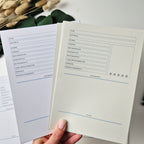 A5 Lesejournal Bundle Grün mit Rosa