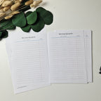 A5 Lesejournal Bundle Grün mit Rosa