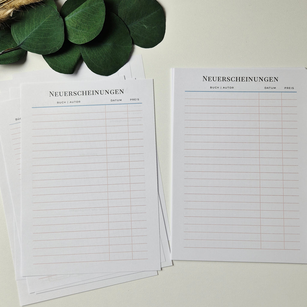 A5 Lesejournal Bundle Grün mit Rosa