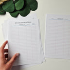 A5 Lesejournal Bundle Grün mit Rosa