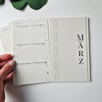 Personal Jahresplaner 2027 – minimalistische Kalendereinlagen