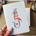 Weihnachts-Notizbuch A6 mit Igeln – gepunktetes Journal