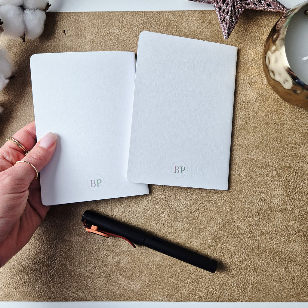 Weihnachts-Notizbuch A6 mit Igeln