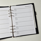 Passwort-Einlagen für Ringplaner – minimalistisch