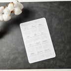 Jahresübersicht 2027 Sticker | Kalender Sticker für Planer, Bujo & Journal