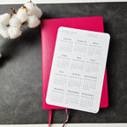 Jahresübersicht 2027 Sticker | Kalender Sticker für Planer, Bujo & Journal