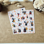 Herbstliche Mäuse Sticker – 2 Stickerbögen in Aquarelloptik für Planer, Bullet Journal & Scrapbooking