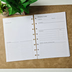 Projektplaner A5 – minimalistische Einlegeblätter für Projektplanung, Aufgaben & Ideen