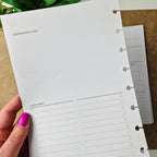 Projektplaner A5 – minimalistische Einlegeblätter für Projektplanung, Aufgaben & Ideen