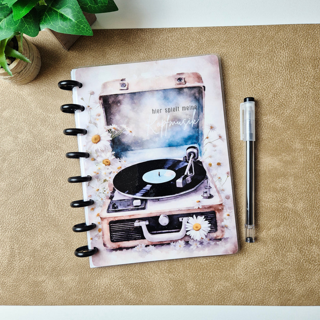 Discbound Notizbuch A5 „Hier spielt meine Kopfmusik"