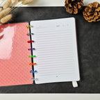 Florales A5-Discbuch mit Notizseiten