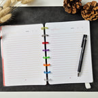 Florales A5-Discbuch mit Notizseiten