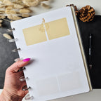 Discbound Notizbuch A5 Pusteblumen – gepunktet Creme-Gold Vintage-Design