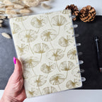 Discbound Notizbuch A5 Pusteblumen – gepunktet Creme-Gold Vintage-Design