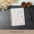 A5 Discbound Bullet Journal mit Beeren und Gartenzwergen