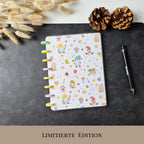 A5 Discbound Bullet Journal mit Beeren und Gartenzwergen