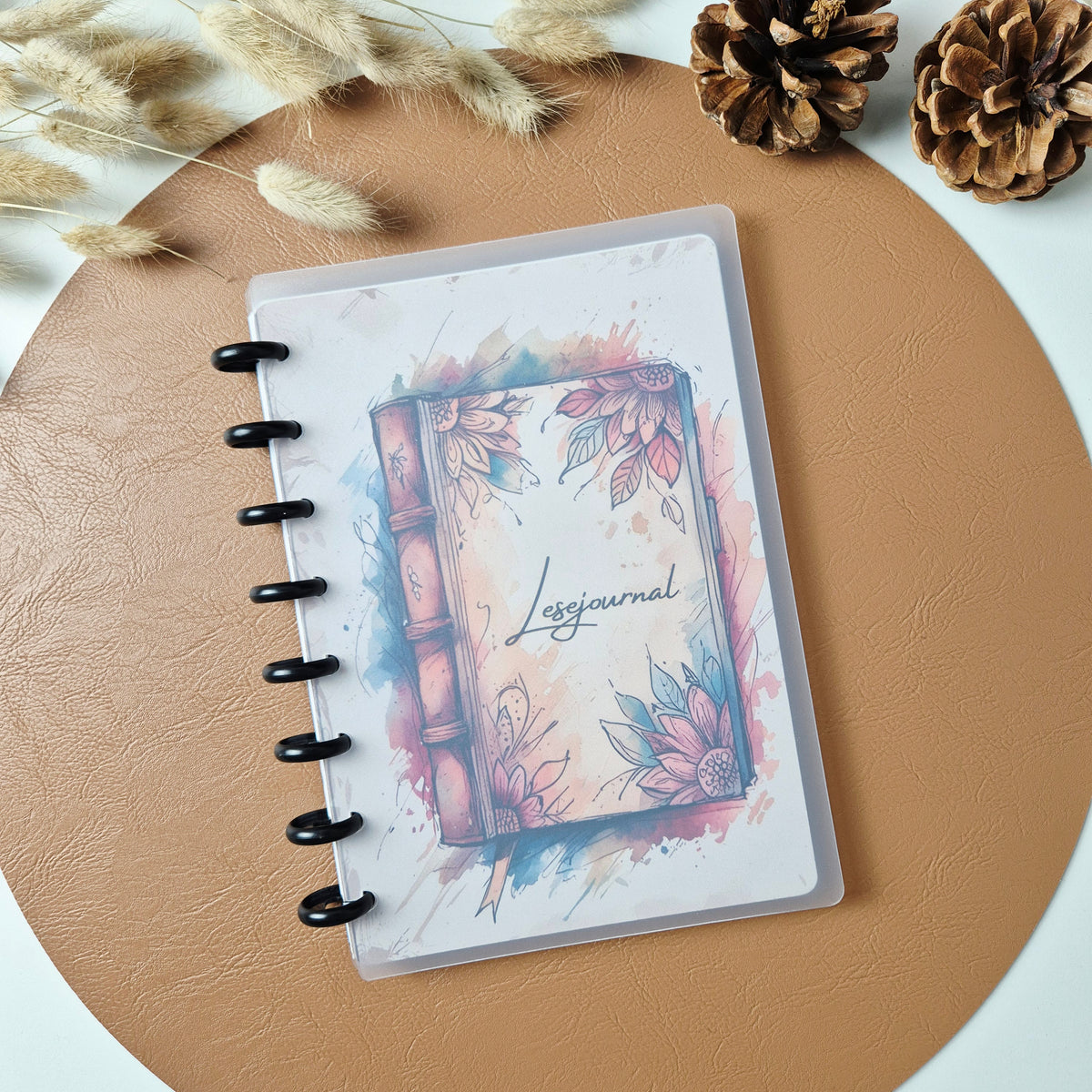 Lesejournal A5 mit Disc-Bindung – Lesetagebuch mit Buchbewertungen, Wunschliste und Lesetracker