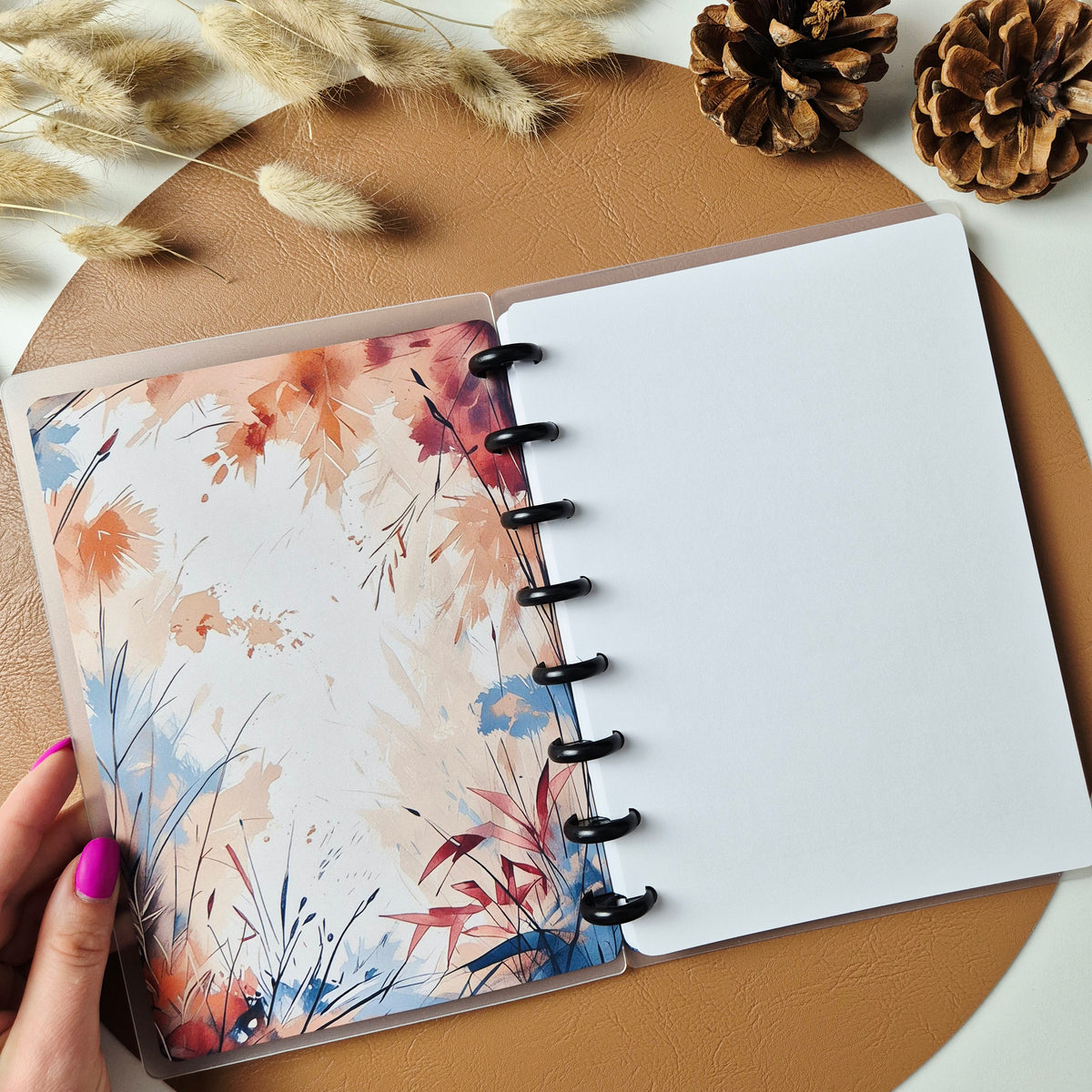 Lesejournal A5 mit Disc-Bindung – Lesetagebuch mit Buchbewertungen, Wunschliste und Lesetracker