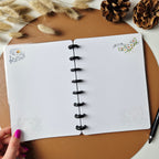 Discbuch A5 | Aquarell Gänseblümchen & Schmetterling Notizbuch