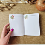 Notizbuch A6 gepunktet mit weihnachtlichen Naturmotiven