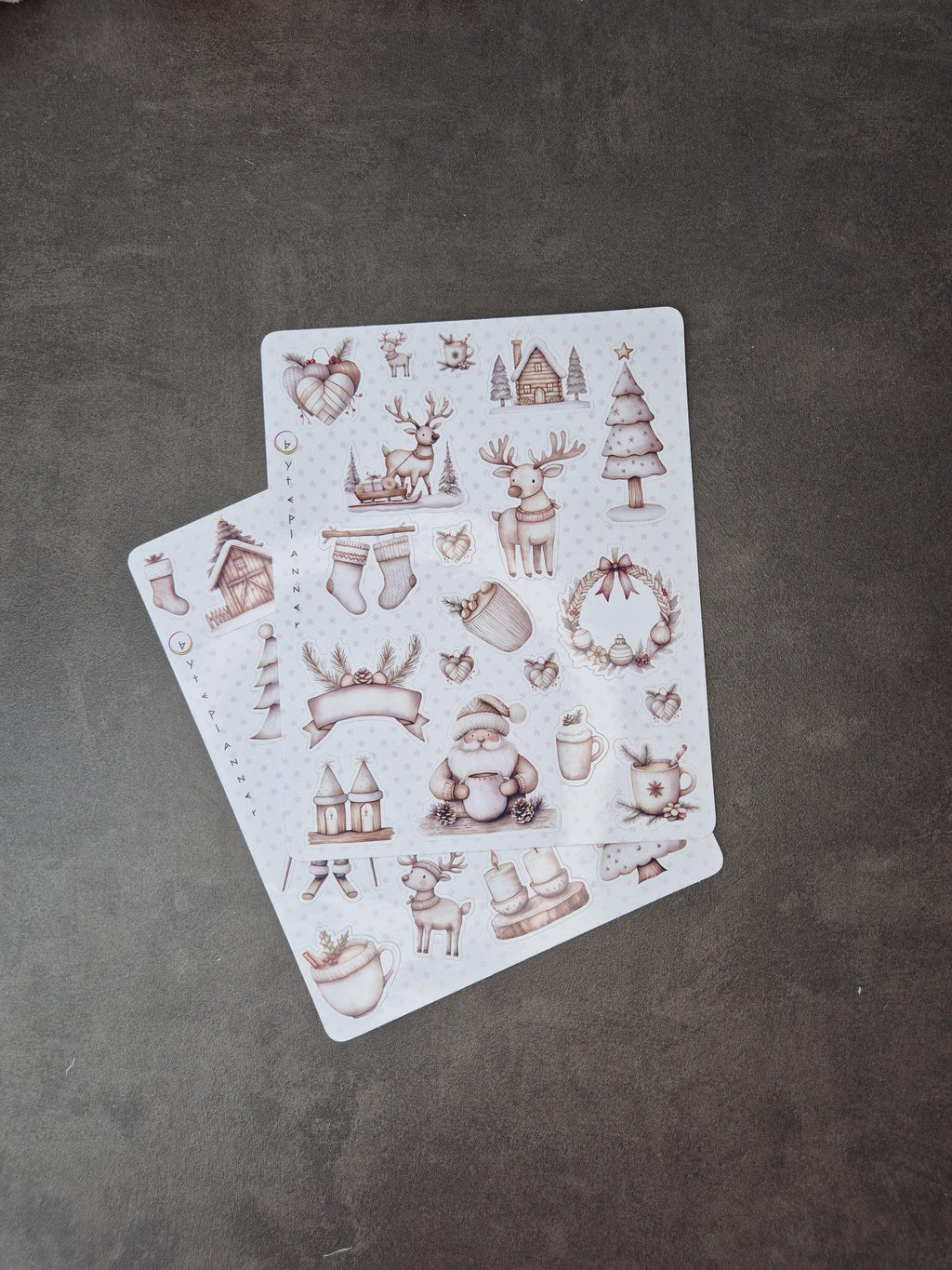 Skandinavische Wintersticker Set | Journal & Planersticker