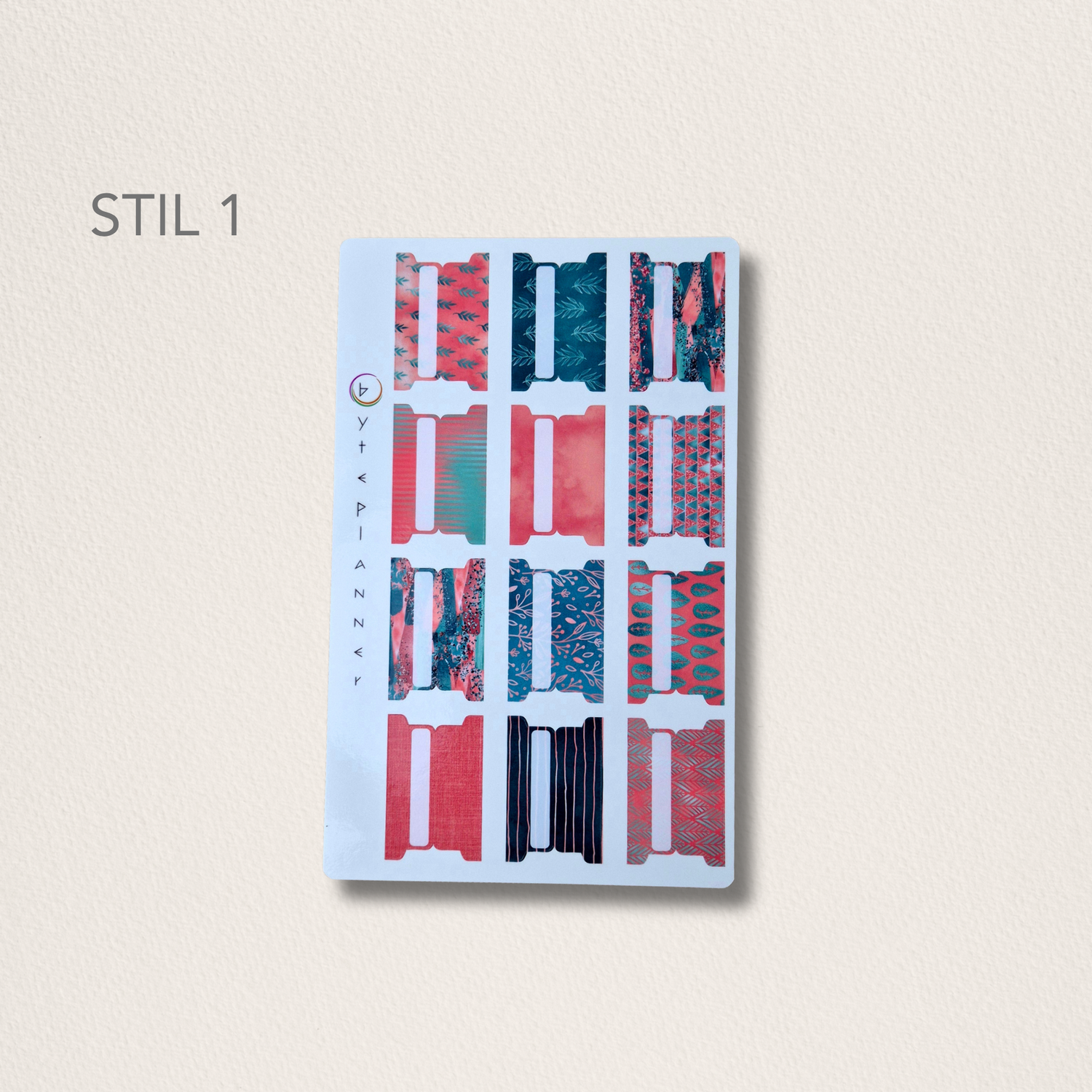Tabs Dividers Blätte Markieren für Kalender und Planer