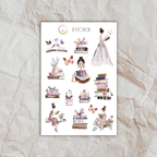 Cozy Reading Sticker Set