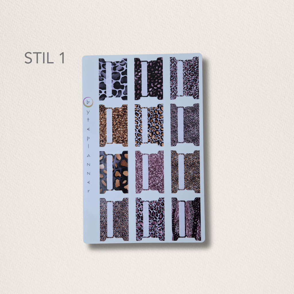 Tabs Dividers Blätte Markieren für Kalender und Planer
