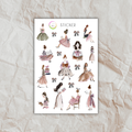 Aquarell-Sticker für Buchliebhaber & Planer-Junkies