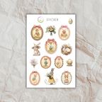 Vintage Aquarell Oster Sticker
