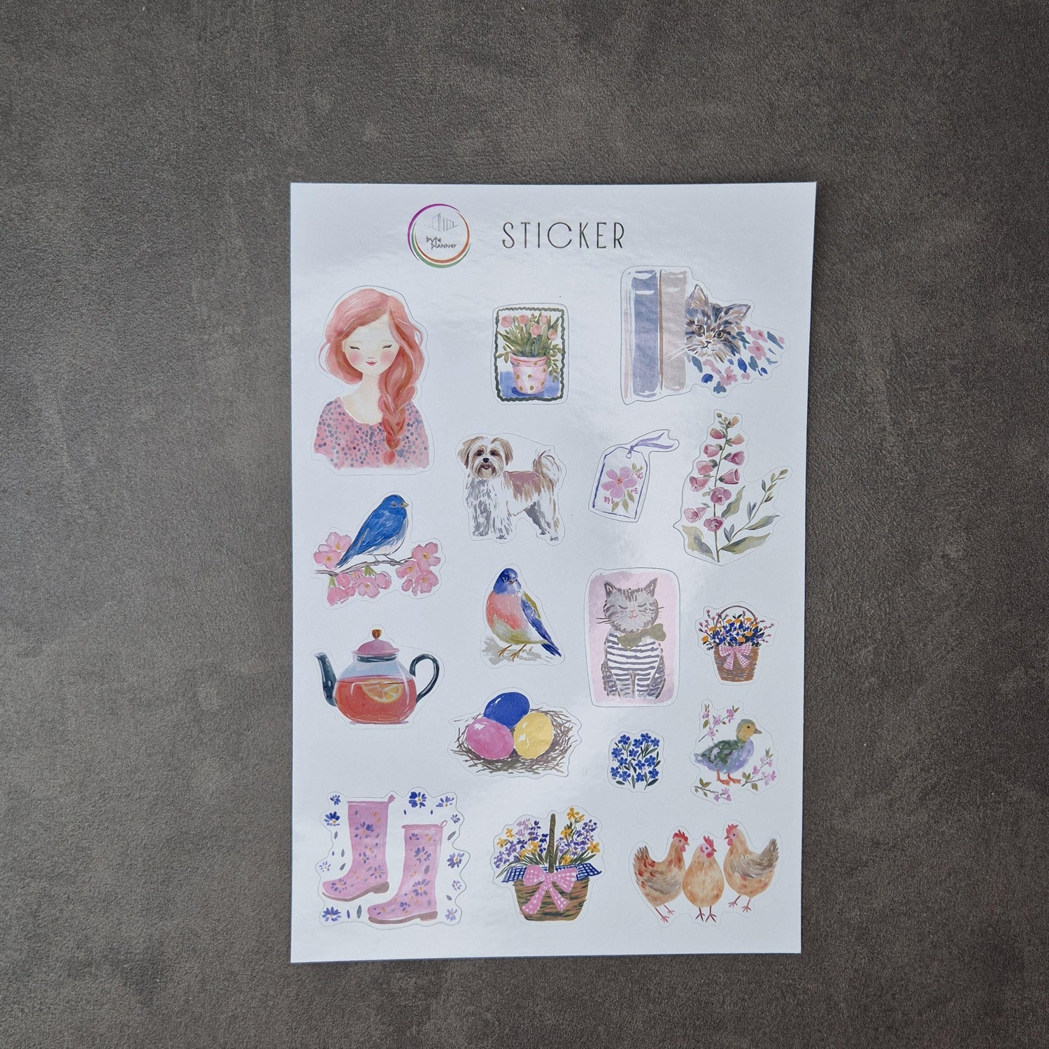 Spring Cottage Sticker Sheet