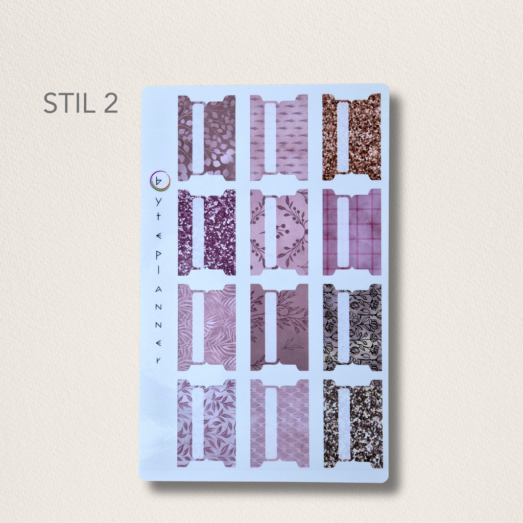 Tabs Dividers Blätte Markieren für Kalender und Planer