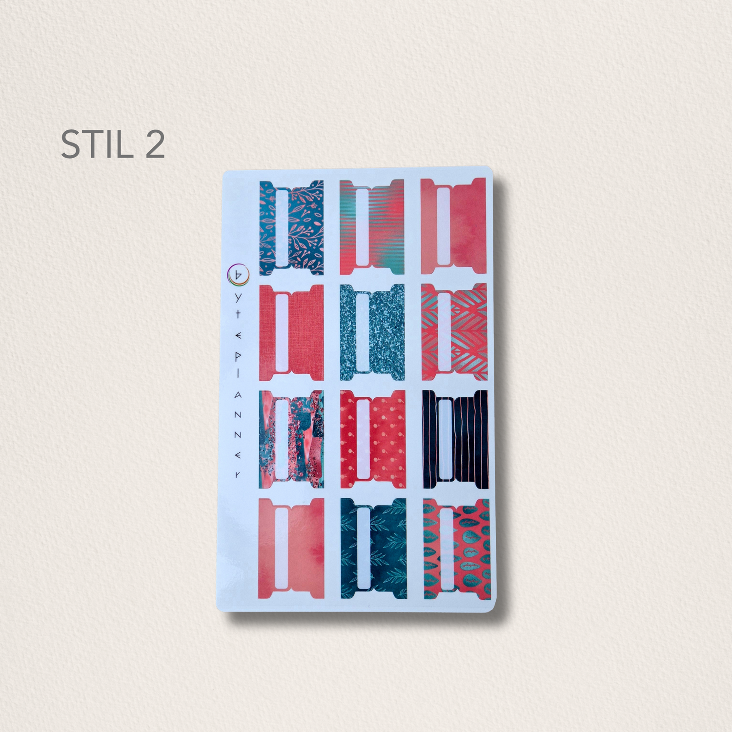 Tabs Dividers Blätte Markieren für Kalender und Planer