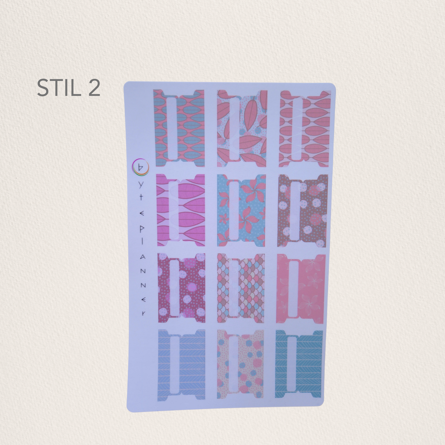Tabs Dividers Blätte Markieren für Kalender und Planer