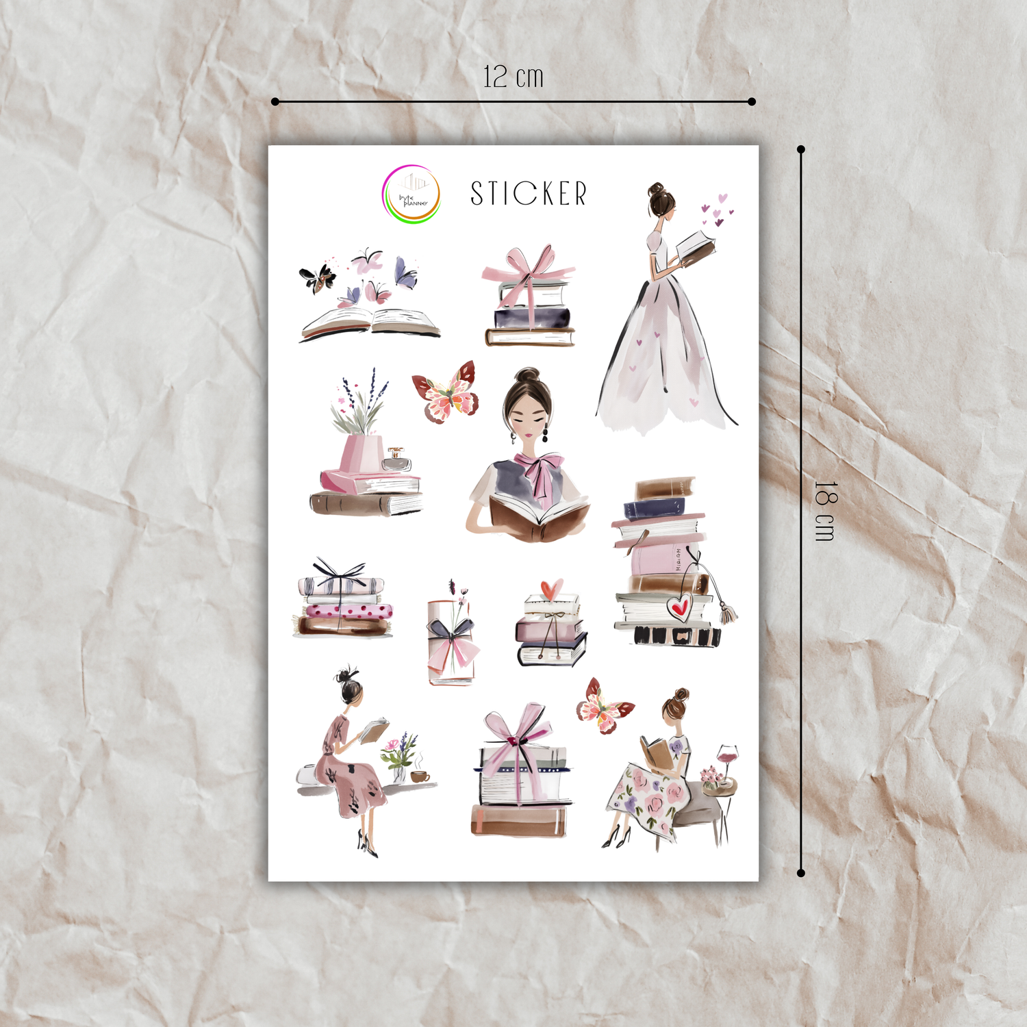 Cozy Reading Sticker Set