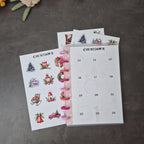 A5 Christmas Planer Discbound mit Weihnachtlichen Stickern