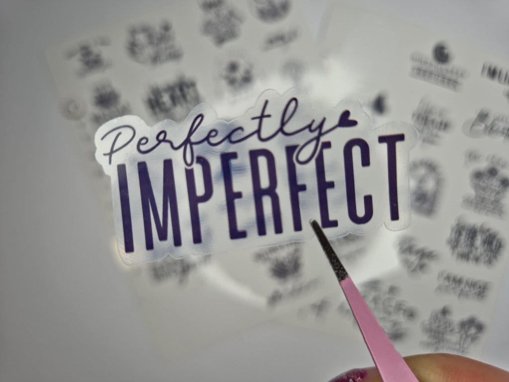 Inspirierende Stickerbogen mit Zitaten –  Minimalistisch & Motivierend