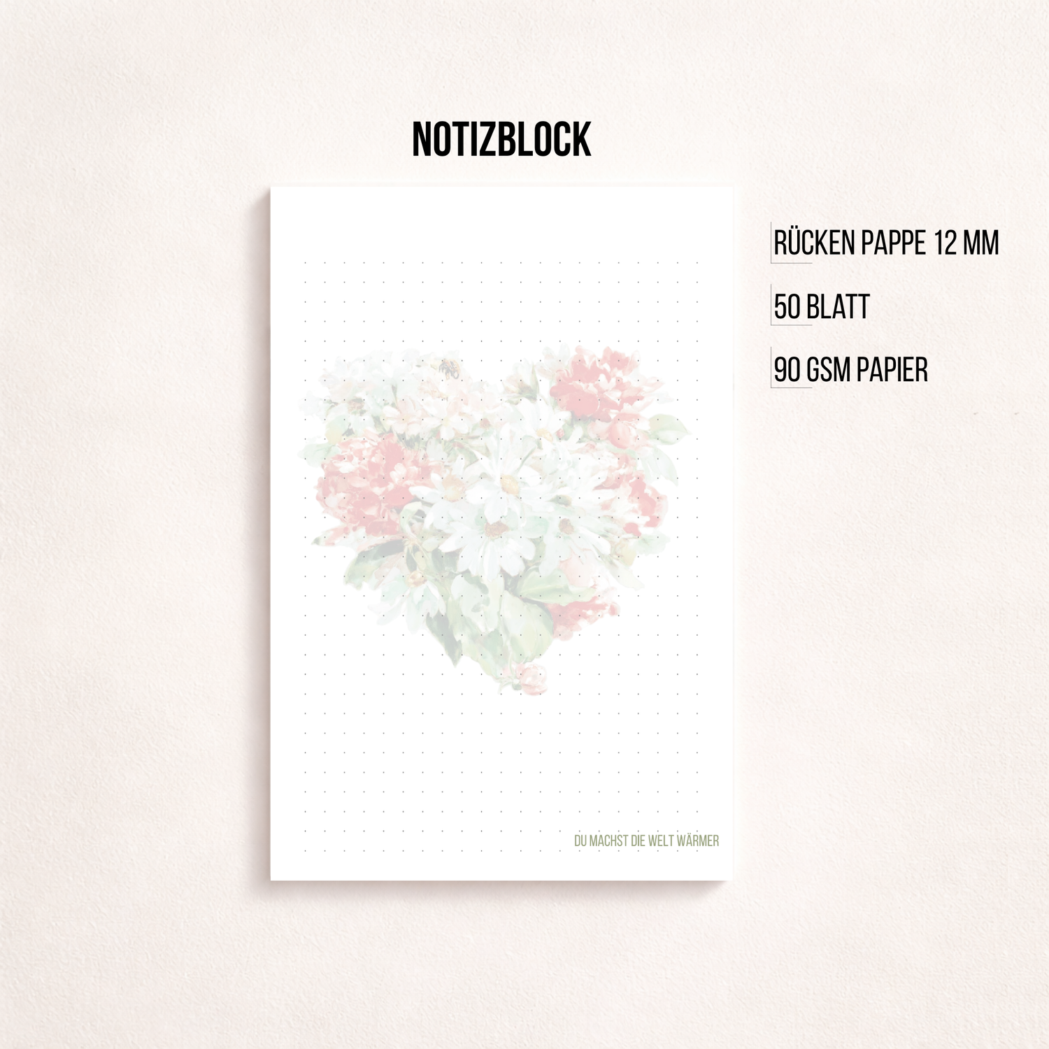 Mini Notizblock Muttertagsgeschenk