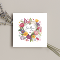 Details für Muttertagskarte „Beste Mama der Welt" – wie handgemalt mit Blumenkranz ansehen Muttertagskarte „Beste Mama der Welt" – wie handgemalt mit Blumenkranz