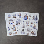 Winterzauber Aquarell Sticker Set – Vintage Weihnachten