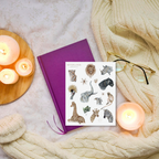 Aquarell Safari Stickerbogen Set