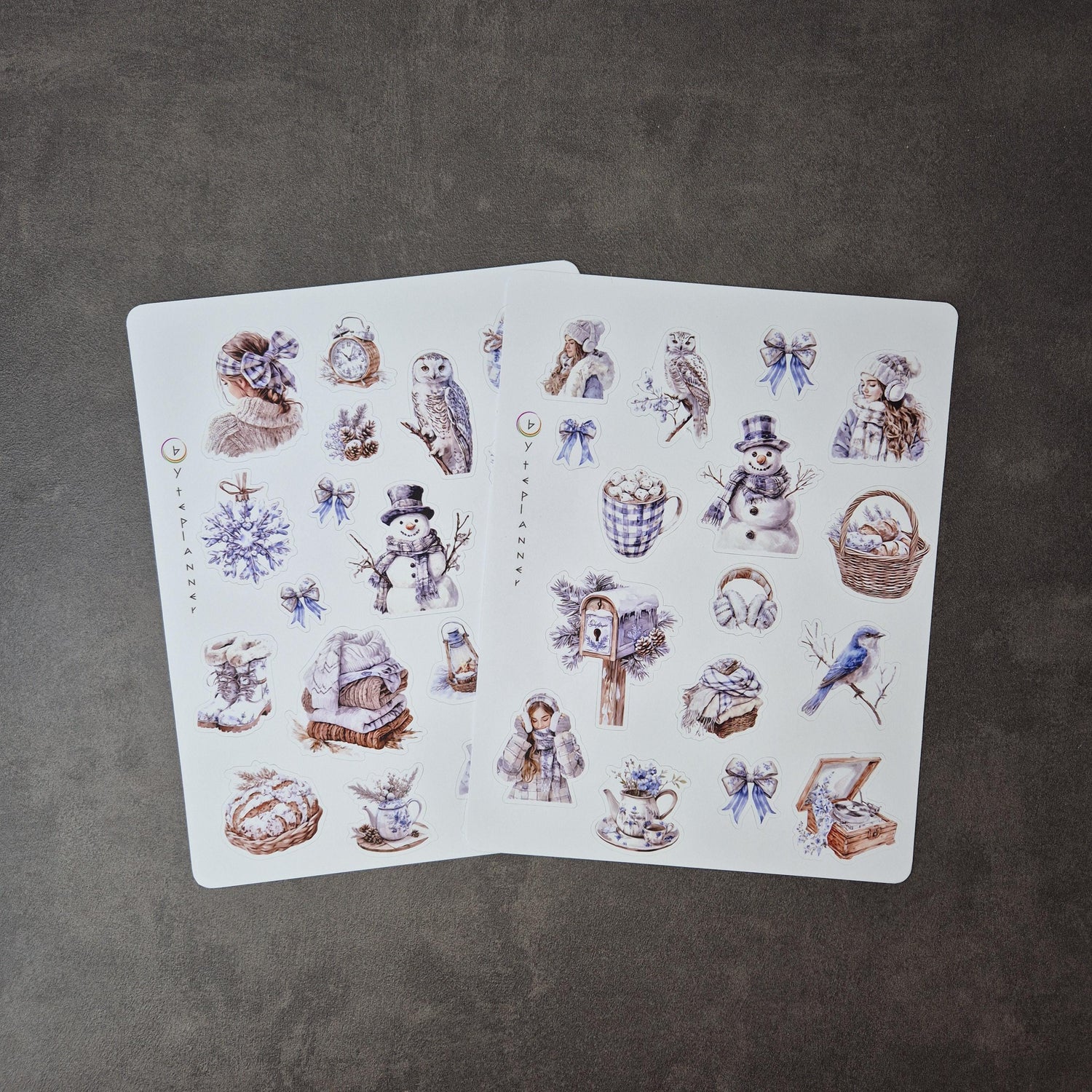 Winter Wonderland Sticker Sheets - Christmas Journal Decoration