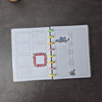 Dein wendebares A5 Discbound Bullet Journal – handgemacht mit bunten Seiten